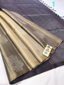 Multi Shade Pure Handloom Peacock Butta Soft Silk Sarees