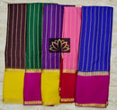 Catalogue - Pure Wrinkle Mysore Crepe Silk Sarees