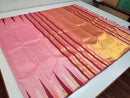 Pink Temple Border Handloom Kanchipuram Silk Saree