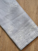 Catalogue - Organza Sarees with Peacock Chikankari Embroidery Work