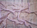 Lavender Organza Saree with Floral Embroidery Butta &  Border