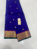 Royal Blue Handloom Kanchipuram Silk Saree