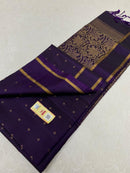 Purple Kanchipuram Soft Silk Saree