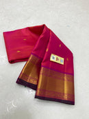 Dual Shade Pink Pure Kanchipuram Handloom Silk Saree