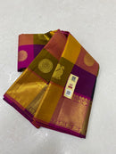 Traditional Paalum Pazhamum Handloom Kanchipuram Silk Saree