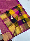 Traditional Paalum Pazhamum Handloom Kanchipuram Silk Saree