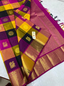 Traditional Paalum Pazhamum Handloom Kanchipuram Silk Saree