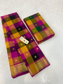 Traditional Paalum Pazhamum Handloom Kanchipuram Silk Saree