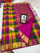 Traditional Paalum Pazhamum Handloom Kanchipuram Silk Saree