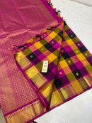 Traditional Paalum Pazhamum Handloom Kanchipuram Silk Saree