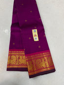 Purple Kanchipuram Silk Saree
