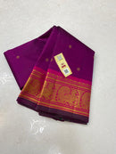 Purple Kanchipuram Silk Saree