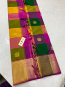 Traditional Paalum Pazhamum Handloom Kanchipuram Silk Saree