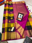 Traditional Paalum Pazhamum Handloom Kanchipuram Silk Saree