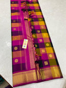 Traditional Paalum Pazhamum Handloom Kanchipuram Silk Saree