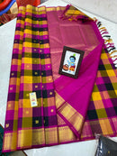 Traditional Paalum Pazhamum Handloom Kanchipuram Silk Saree
