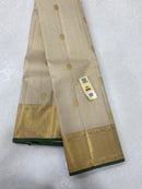 Half White Traditional Kanchipuram Silk Saree