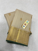 Half White Traditional Kanchipuram Silk Saree