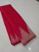 Dual Shade Pink Temple Border Kanchipuram Silk Saree