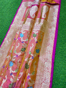 Catalogue - Pure Katan Banarasi Kadhwa Meenakari Jangla Sarees Collection