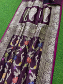 Catalogue - Pure Katan Banarasi Kadhwa Meenakari Jangla Sarees Collection
