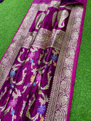 Catalogue - Pure Katan Banarasi Kadhwa Meenakari Jangla Sarees Collection