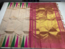 Half White Temple Border Kanchipuram Silk Saree
