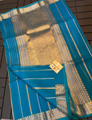 Blue Banarasi Kora Organza Silk Saree