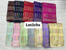 Satin Crepe Meenakari Weaving Sarees