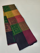 Pure Handloom Kanchipuram Silk Saree in Unique Orissa Design Weaving