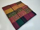 Pure Handloom Kanchipuram Silk Saree in Unique Orissa Design Weaving