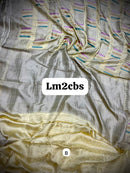 Satin Crepe Meenakari Weaving Sarees