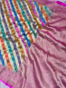 Multi Colour Rangkat Pure Banarasi Khaddi Georgette Silk Saree