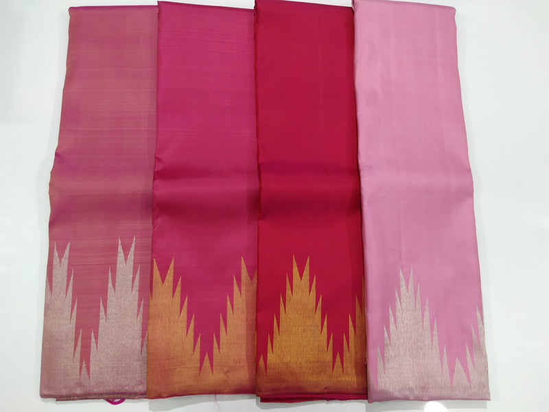 Catalogue - Traditional Temple Border Handloom Kanchipuram Silk Sarees