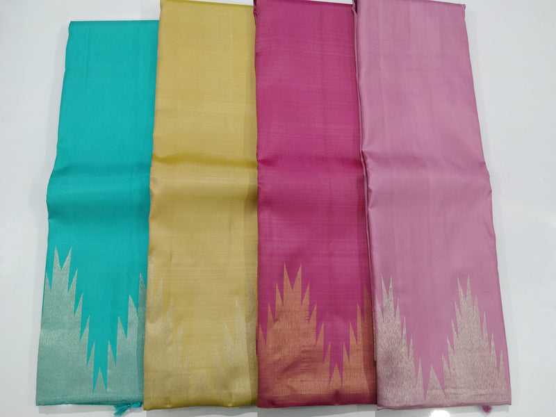 Catalogue - Traditional Temple Border Handloom Kanchipuram Silk Sarees