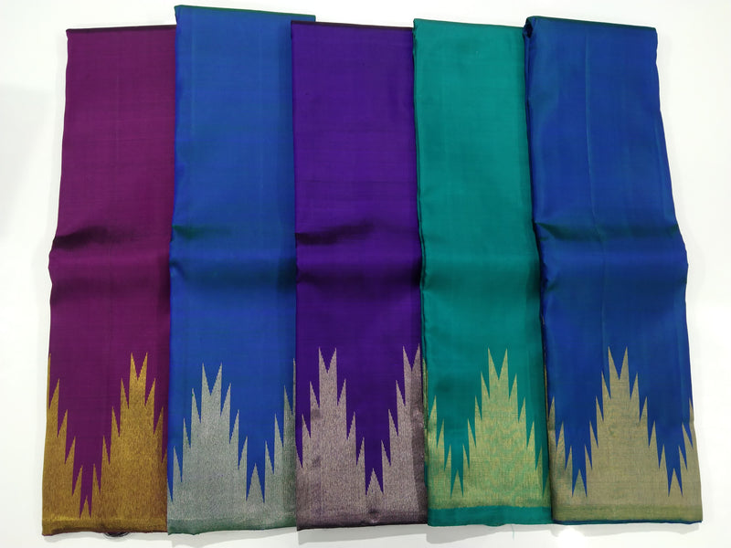 Catalogue - Traditional Temple Border Handloom Kanchipuram Silk Sarees