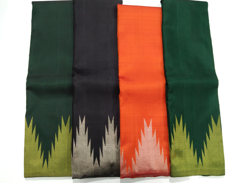 Catalogue - Traditional Temple Border Handloom Kanchipuram Silk Sarees