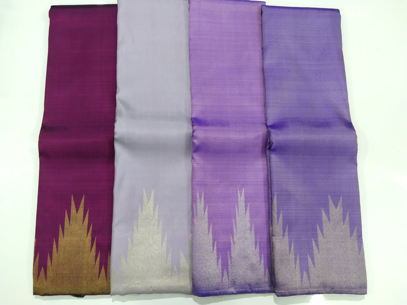 Catalogue - Traditional Temple Border Handloom Kanchipuram Silk Sarees