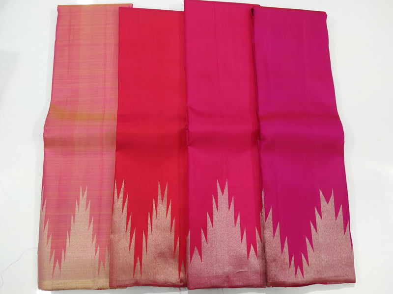 Catalogue - Traditional Temple Border Handloom Kanchipuram Silk Sarees