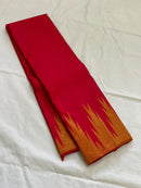 Red Temple Border Kanchipuram Silk Saree