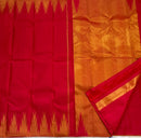 Red Temple Border Kanchipuram Silk Saree