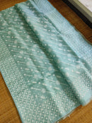 Catalogue - Organza Saree with Chikankari Embroidery with Crochet Lace