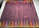 Deep Brown Maandhulir Green  Korvai 8 Kol Weaving Temple Border Handloom Kanchipuram Silk Saree