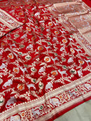 Catalogue - Pure Shikargah Banarasi Handloom Silk Sarees