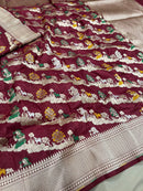 Catalogue - Pure Shikargah Banarasi Handloom Silk Sarees