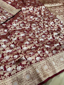 Catalogue - Pure Shikargah Banarasi Handloom Silk Sarees