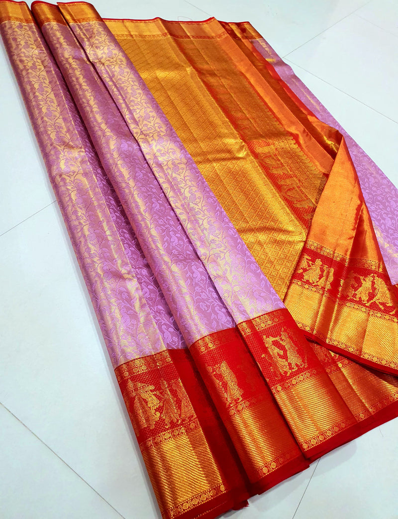 Exclusive Pallaku Design Bridal Kanchipuram Tissue Silk Sarees Collection