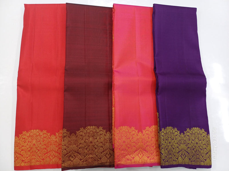 Catalogue - Traditional Turning Border Kanchipuram Handloom Silk Saree