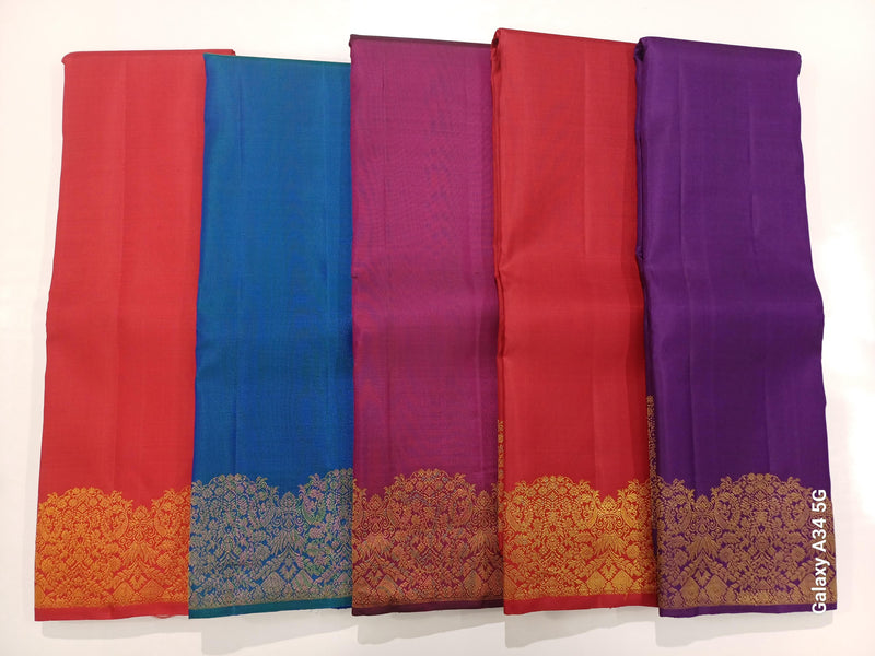 Catalogue - Traditional Turning Border Kanchipuram Handloom Silk Saree