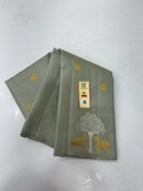 Grey Handloom Kanchipuram Silk Saree with Pichwai Zari Design